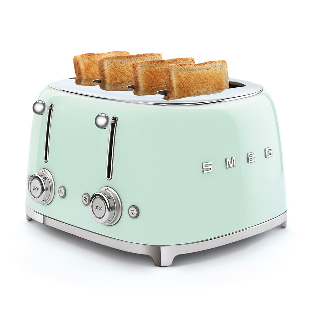 Smeg 50’s Style 4-Slot Toaster, Pastel Green