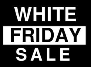 white friday section header en