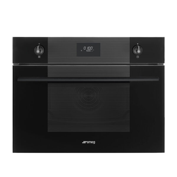 Smeg 45cm Built-in microwave oven, Linea Black - Image 1