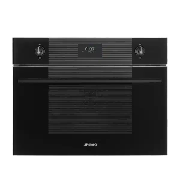 Smeg 45cm Built-in microwave oven, Linea Black - Image 1