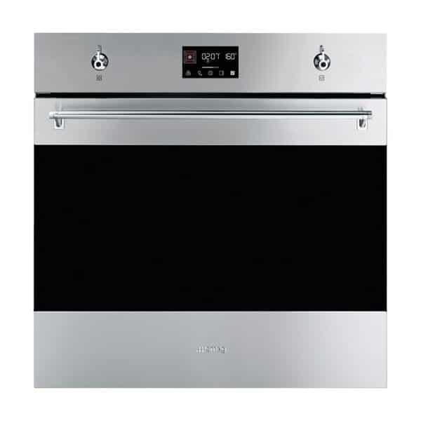 Smeg 60cm Electric Oven Classica Thermo-Ventilated Traditional, Stainless Steel - Image 1