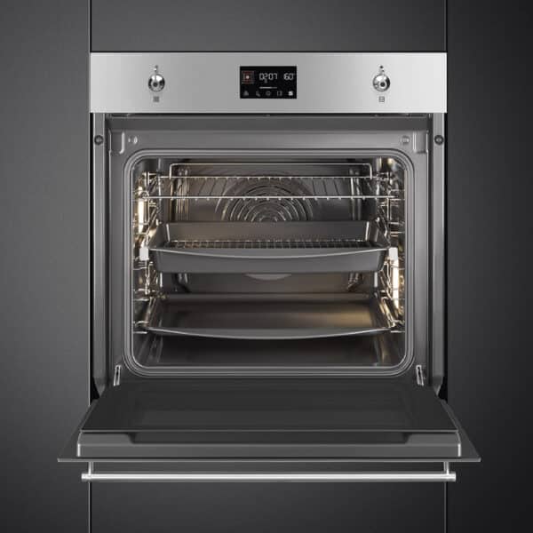 Smeg 60cm Electric Oven Classica Thermo-Ventilated Traditional, Stainless Steel - Image 4