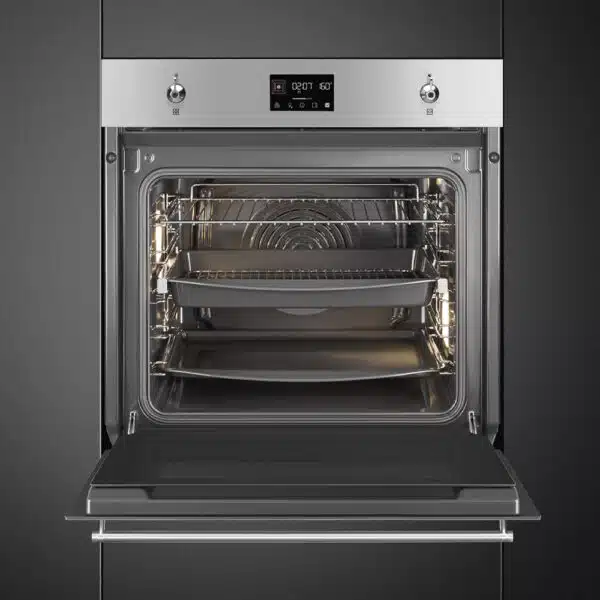 Smeg 60cm Electric Oven Classica Thermo-Ventilated Traditional, Stainless Steel - Image 4