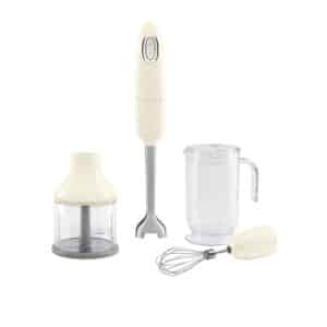 Smeg 50’s Retro Style Hand Blender & 3 Accessories, Cream