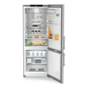 ثلاجة مع فريزر ليبهر 75 سم مدمجة ايزي فريش ونوفروست،(مانع الصقيع) ستانلس ستيل